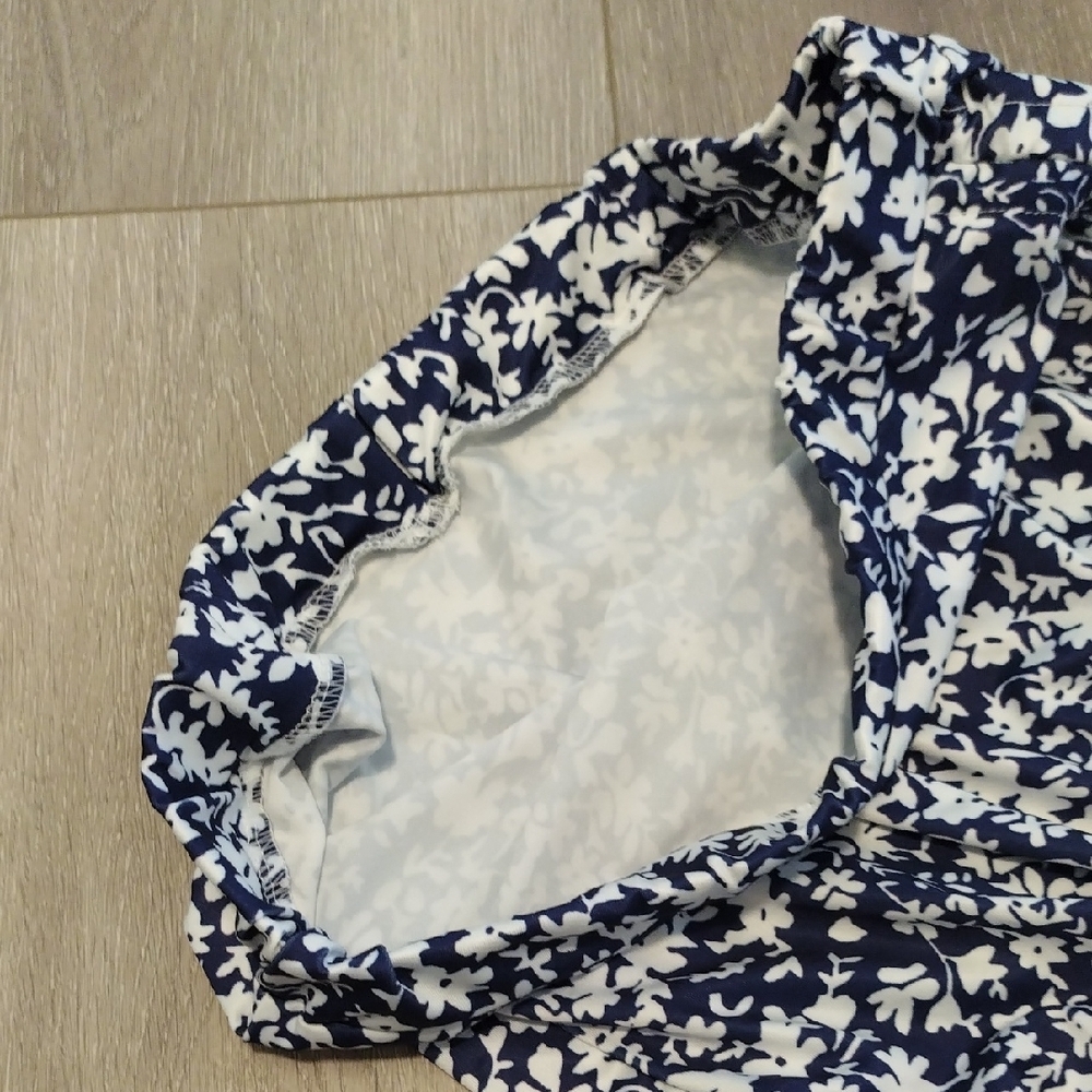 SHEIN Blue Floral Pencil Skirt - Picture 8 of 9